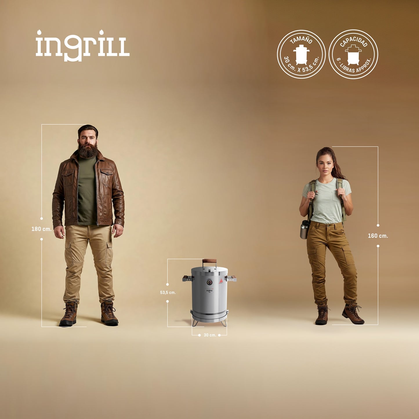 Barril Ahumador Basik Mini - InGrill