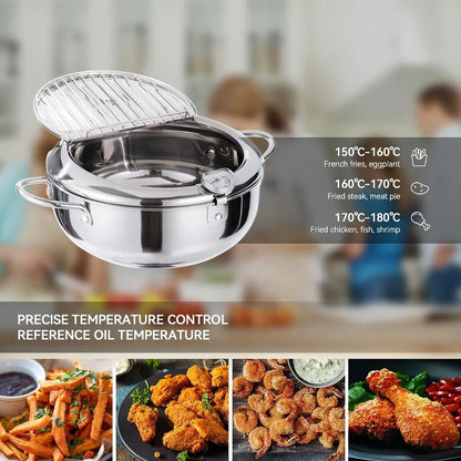 Olla para freir con control de temperatura