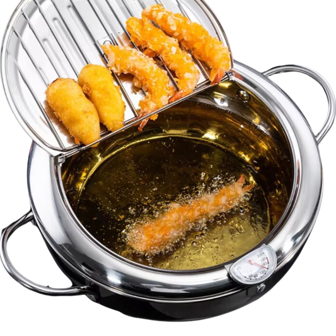 Olla para freir con control de temperatura
