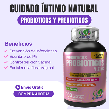 NUEVOS PROBIOTICOS PREBIOTICOS PARA EL BIENESTAR ÍNTIMO FEMENINO