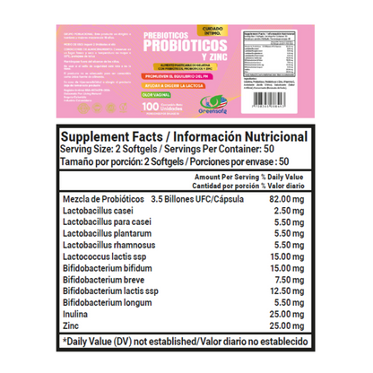 NUEVOS PROBIOTICOS PREBIOTICOS PARA EL BIENESTAR ÍNTIMO FEMENINO