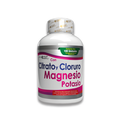 Citrato y Cloruro Magnesio y Potasio 100 Und