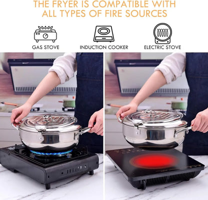 Olla para freir con control de temperatura