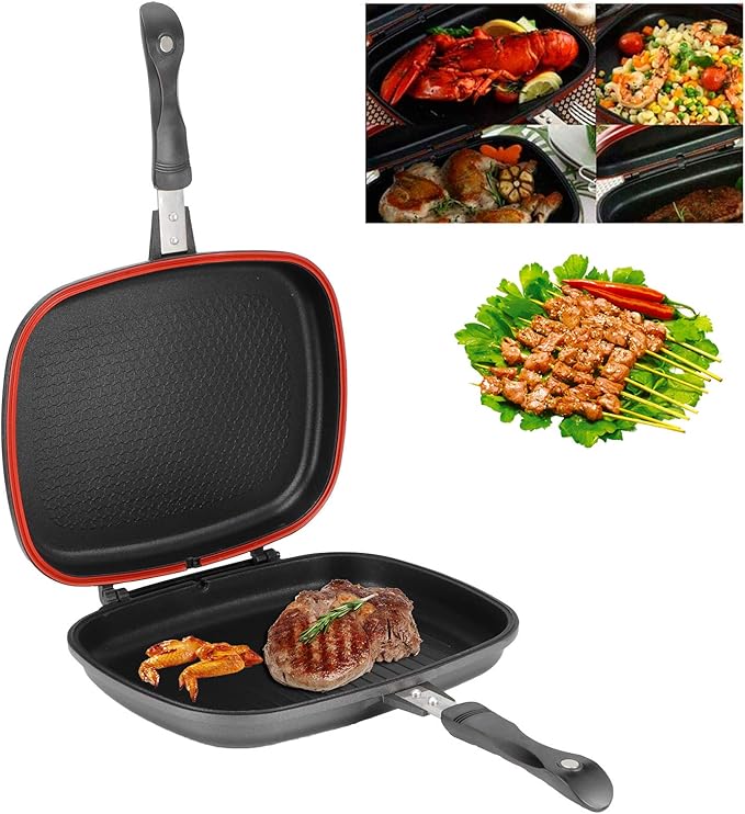 Sartén Doble Parrilla Antiadherente Dessini Italy