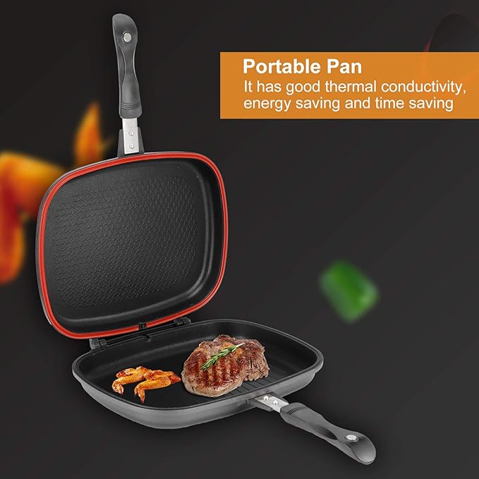 Sartén Doble Parrilla Antiadherente Dessini Italy