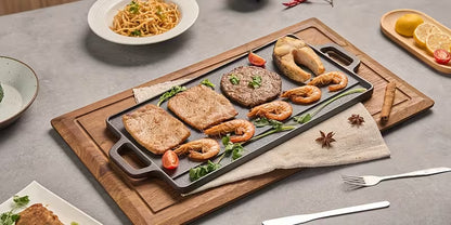 Parrilla De Hierro Fundido Doble Cara