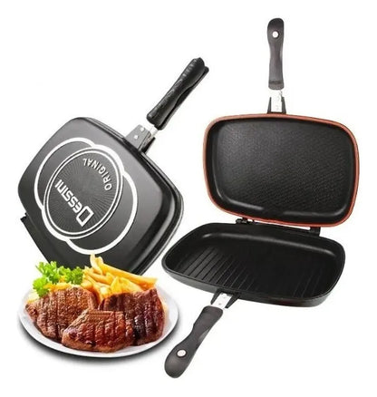 Sartén Doble Parrilla Antiadherente Dessini Italy