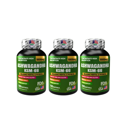 ASHWAGANDHA 5500mg con KSM-66