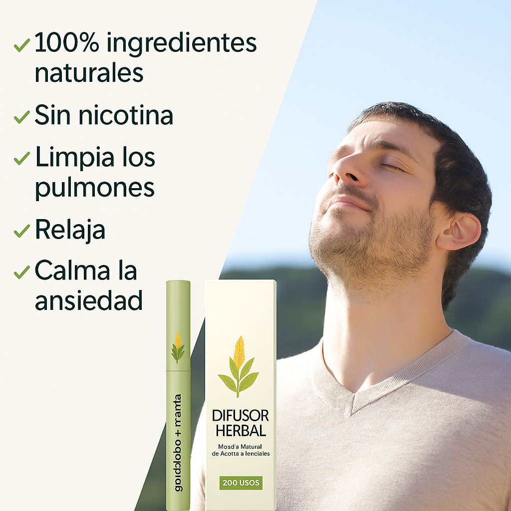 Difusor Herbal RIXE™ La salida del cigarrillo y el vape que tu cuerpo estaba esperando