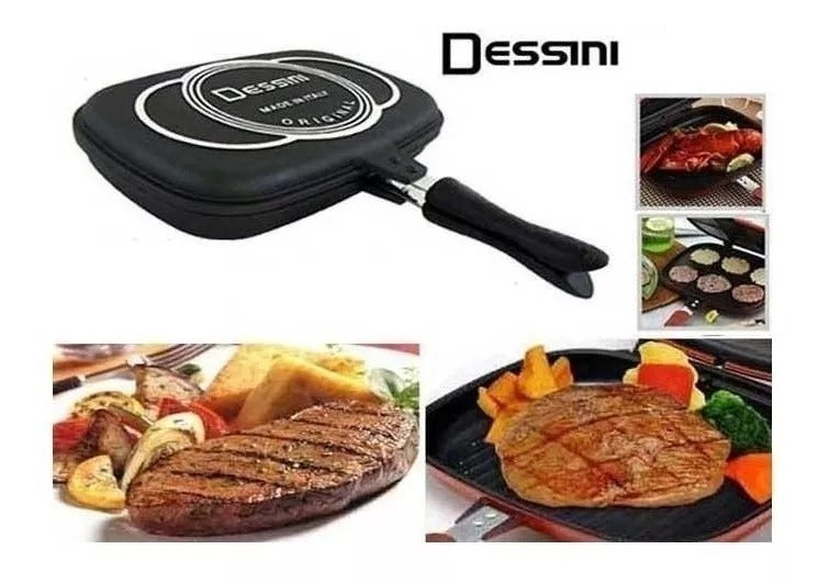 Sartén Doble Parrilla Antiadherente Dessini Italy