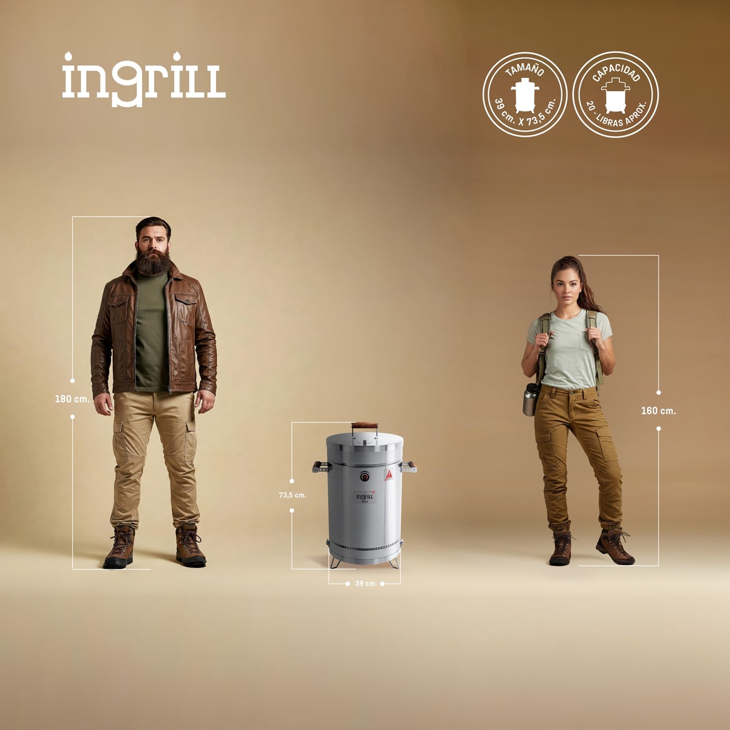 Barril Ahumador Basik Mediano - InGrill