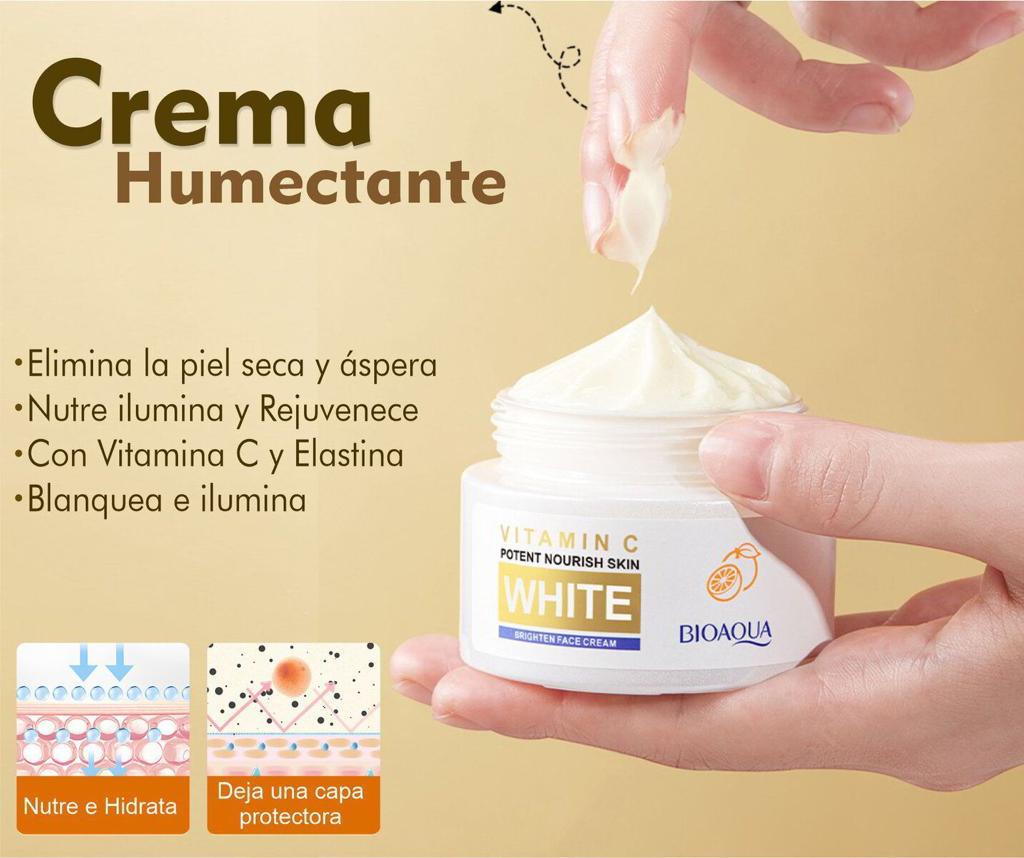 Kit Facial Bioaqua: Limpiador, Hidratación y Protector