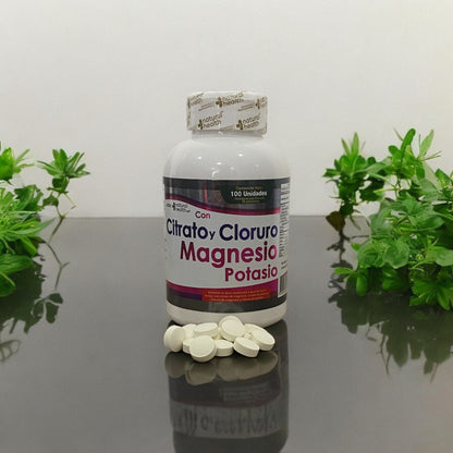 Citrato y Cloruro Magnesio y Potasio 100 Und