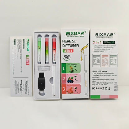 3 Pack RIXE - DIFUSOR HERBAL 100% NATURAL