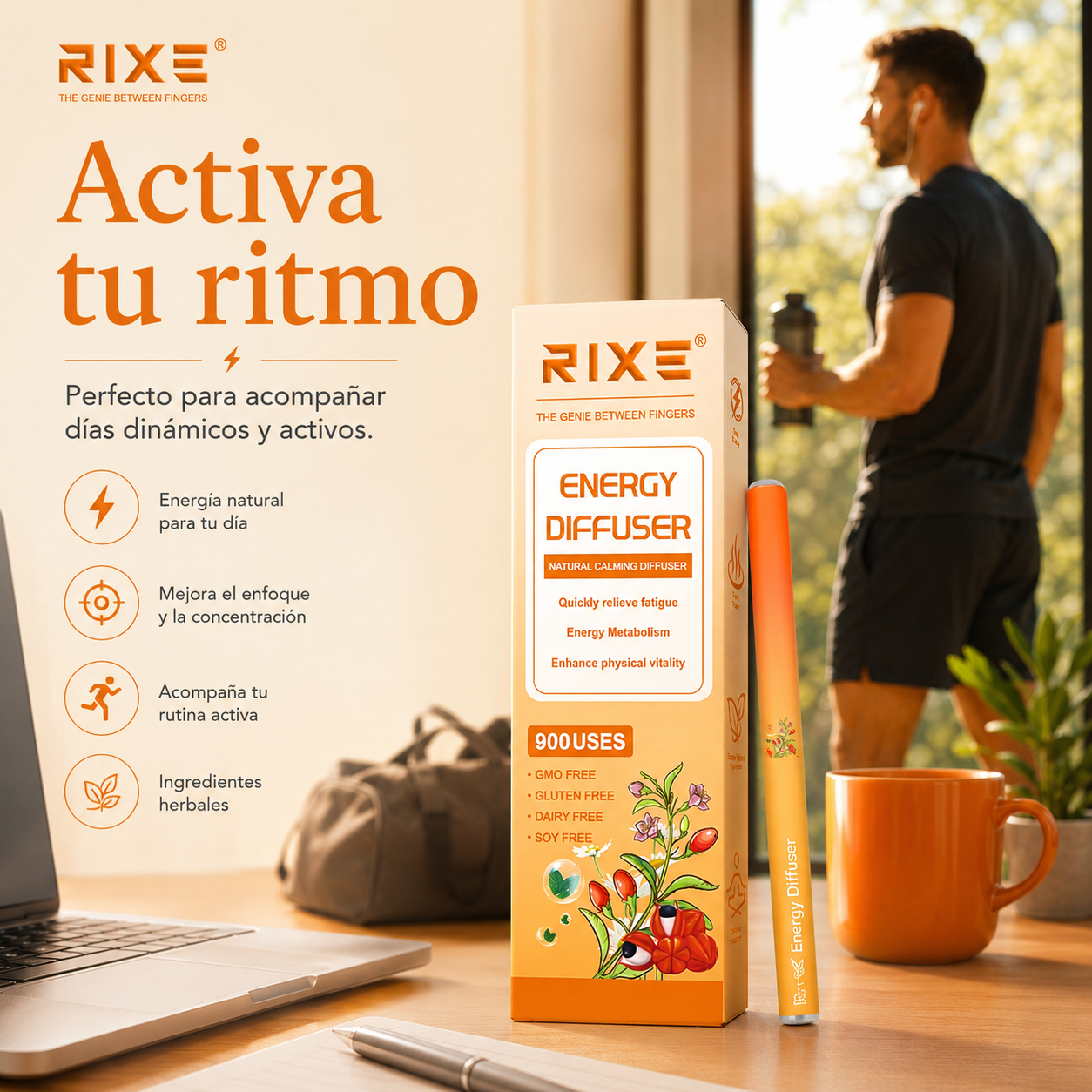 Difusor Herbal RIXE™ La salida del cigarrillo y el vape que tu cuerpo estaba esperando