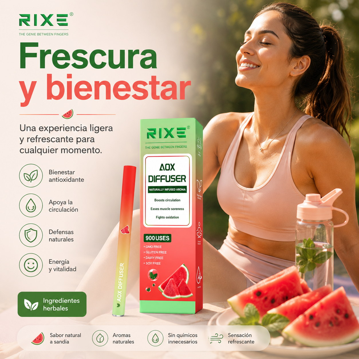 Difusor Herbal RIXE™ La salida del cigarrillo y el vape que tu cuerpo estaba esperando